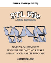 Load image into Gallery viewer, Shark Tooth STL (4 Sizes)