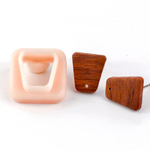 Load image into Gallery viewer, Trapezoid Stud Wood Dupe