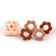 Load image into Gallery viewer, Flower Stud Wood Dupe