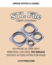 Load image into Gallery viewer, Circle Stitch STL (4 Sizes)
