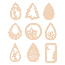 Load image into Gallery viewer, Christmas Embossed Cutters Bundle of 9