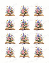 Load image into Gallery viewer, Books 003 Transfer (Open Floral)