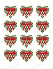 Load image into Gallery viewer, Christmas 067 Transfer (Indiv Heart Bow)