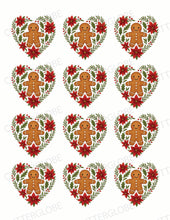 Load image into Gallery viewer, Christmas 068 Transfer (Indiv Heart Gingerbread)