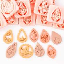 Load image into Gallery viewer, Fall Embossed Cutters Bundle of 9