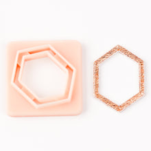 Load image into Gallery viewer, Hexagon Bezel Charm Dupe