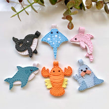 Load image into Gallery viewer, Marine Animals Stitch Keychain Cutters Bundle of 6 (21 Cutters)