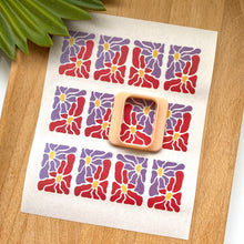 Load image into Gallery viewer, Floral 140 Transfer (Indiv Vibrant Rect)