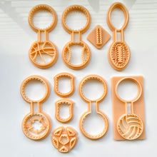 Load image into Gallery viewer, Sports Stitch Keychain Cutters Bundle of 6 (10 Cutters)