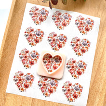 Load image into Gallery viewer, Floral 094 Transfer (Indiv Hearts)