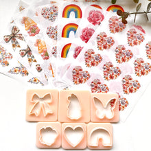 Load image into Gallery viewer, Floral 094 Transfer (Indiv Hearts)