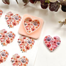 Load image into Gallery viewer, Floral 094 Transfer (Indiv Hearts)