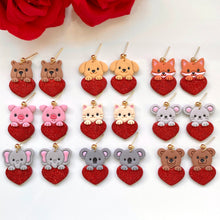 Load image into Gallery viewer, Animal Peekaboo Heart Cutters Bundle of 9 (13 Cutters)
