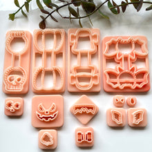 Load image into Gallery viewer, Spooky Fiends Keychain Cutters Bundle of 4 (13 Cutters)