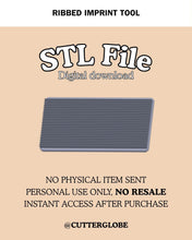 Load image into Gallery viewer, Ribbed Imprint Tool STL