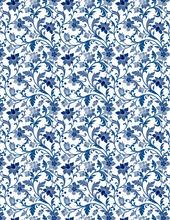 Load image into Gallery viewer, Porcelain 001 Transfer (Blue Florals)
