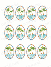 Load image into Gallery viewer, Summer 014 Transfer (Indiv Palm Ovals)