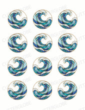 Load image into Gallery viewer, Summer 021 Transfer (Stained Glass Wave)