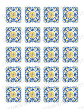 Load image into Gallery viewer, Tile 001 Transfer (Blue Yellow)