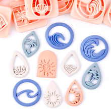 Load image into Gallery viewer, Summer Embossed Cutters Bundle of 10