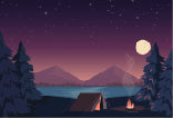 Load image into Gallery viewer, Night Camping 001 Transfer (MC)