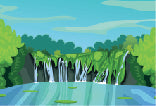 Load image into Gallery viewer, Waterfall 001 Transfer (MC)