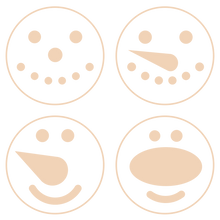 Load image into Gallery viewer, Christmas Face Stamps