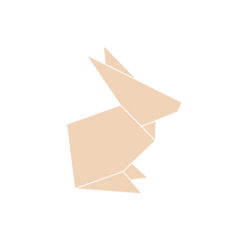 Load image into Gallery viewer, Origami Bunny Stud