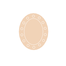 Load image into Gallery viewer, Oval Dotted Frame
