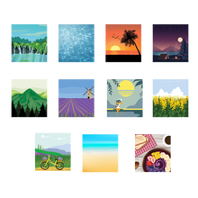 Load image into Gallery viewer, Summer Scene Transfers Bundle of 11