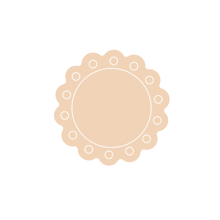 Load image into Gallery viewer, Scallop Circle Dotted Frame