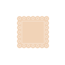 Load image into Gallery viewer, Scallop Square Dotted Frame