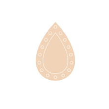 Load image into Gallery viewer, Teardrop Dotted Frame