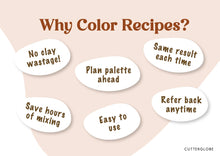Load image into Gallery viewer, Color Recipe 1 (42 Colors) Sculpey Premo