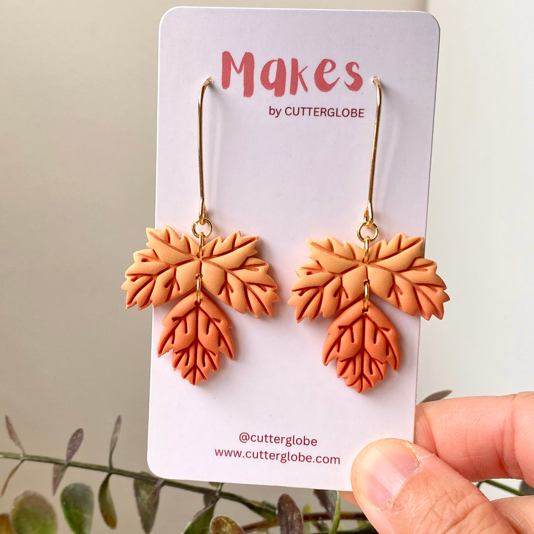 Sunset Ombre Maple Dangles