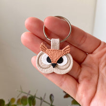 Load image into Gallery viewer, Owl Faux Leather Keychain
