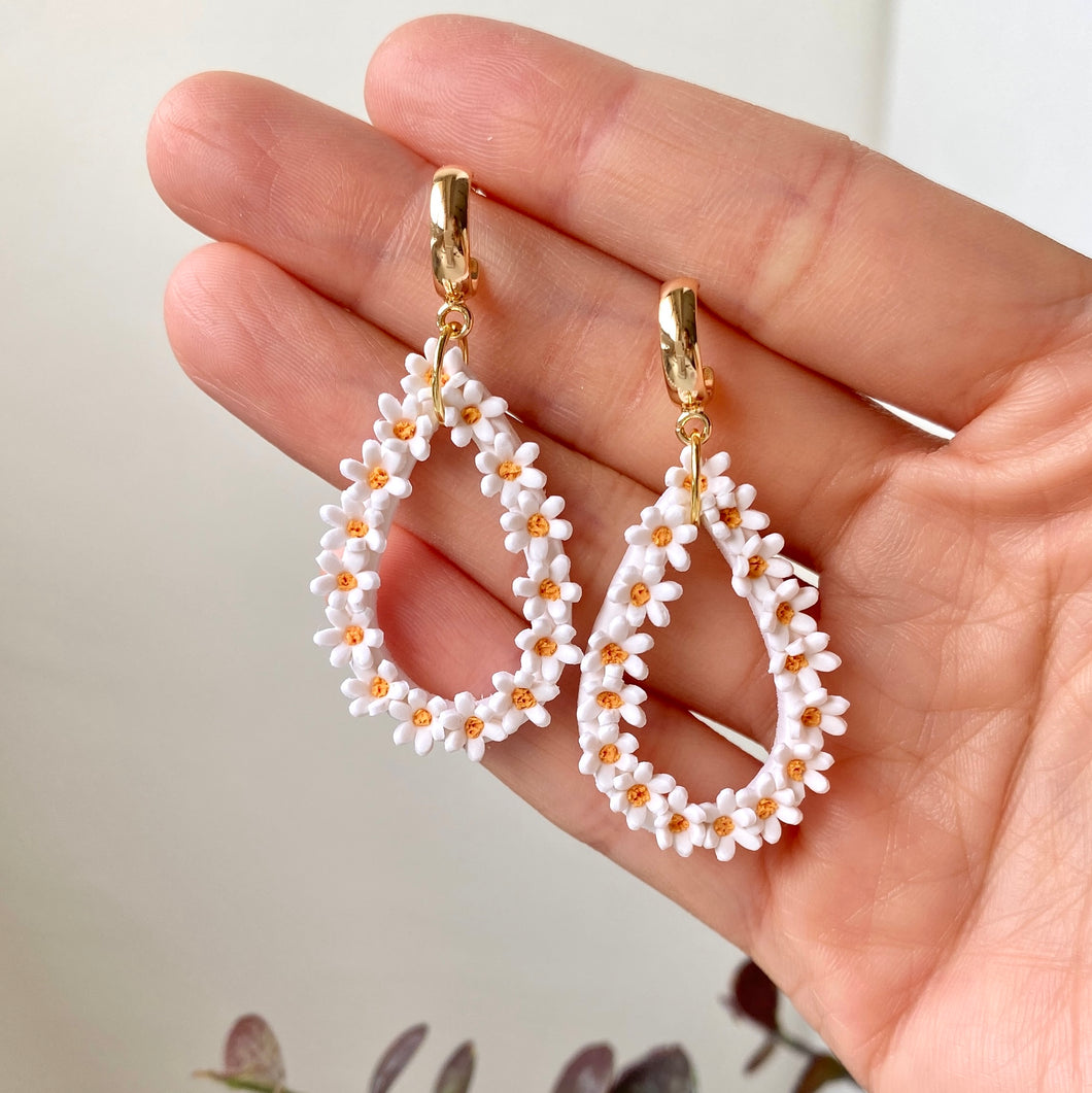 Daisy Garden Bezel Dangles