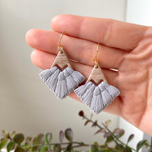 Load image into Gallery viewer, Diamond Faux Macrame Dangles
