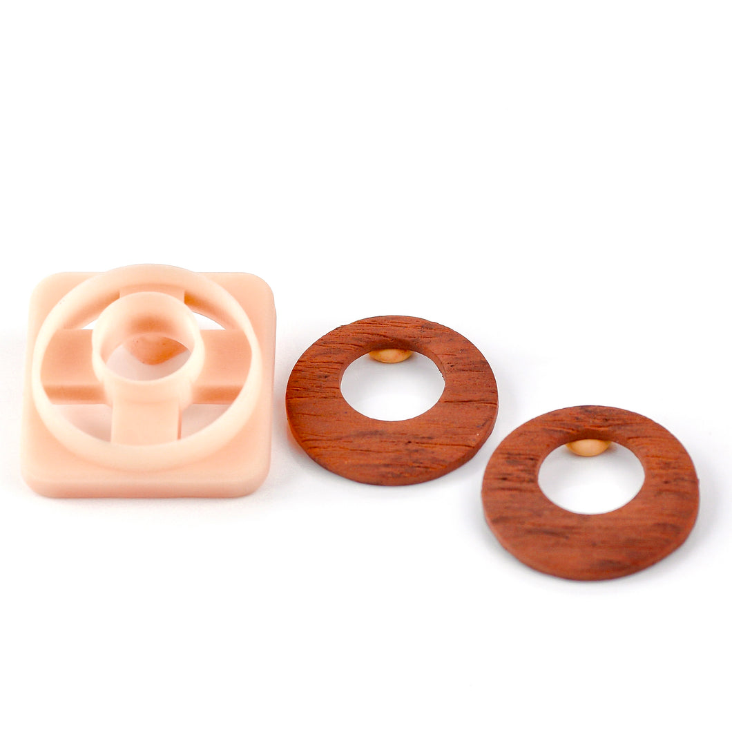 Circle Asymm Donut Wood Dupe