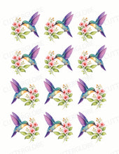 Load image into Gallery viewer, Bird 002 Transfer (Hummingbird)
