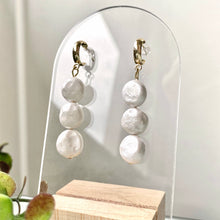 Load image into Gallery viewer, Triple Faux Pearl Dangles
