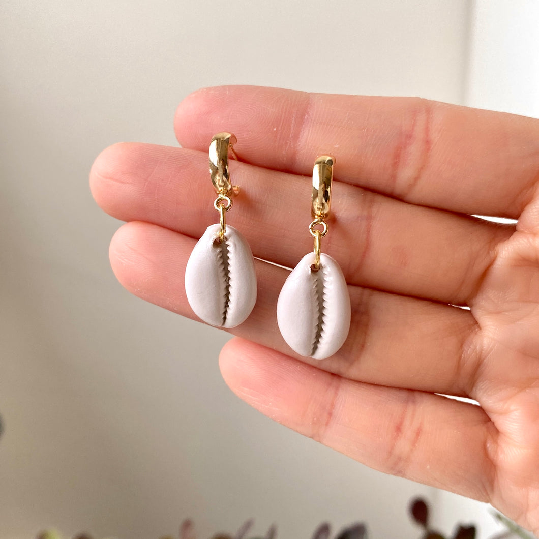 Faux Cowrie Dangles