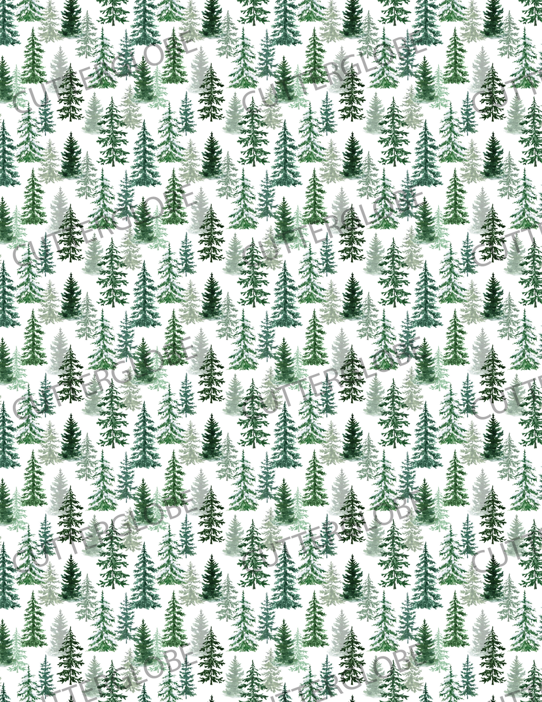 Christmas 012 Transfer (Pine Trees)