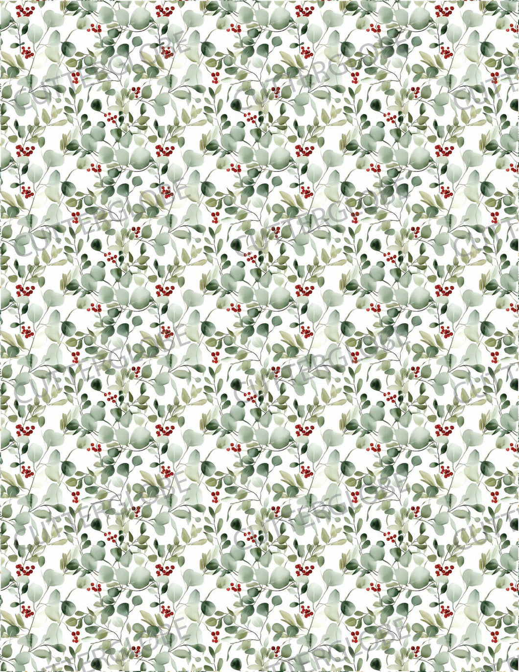 Christmas 067 Transfer (Rounded Leafy)
