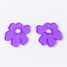 Load image into Gallery viewer, Abstract 6-Petal Flower (Purple) (2 pcs)
