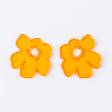Load image into Gallery viewer, Abstract 6-Petal Flower (Yellow) (2 pcs)
