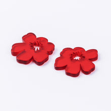 Load image into Gallery viewer, Abstract 6-Petal Flower (Red) (2 pcs)
