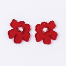 Load image into Gallery viewer, Abstract 6-Petal Flower (Red) (2 pcs)
