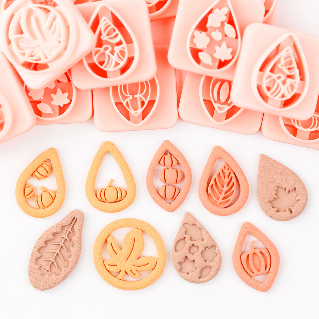 Fall Embossed Cutters Bundle of 9