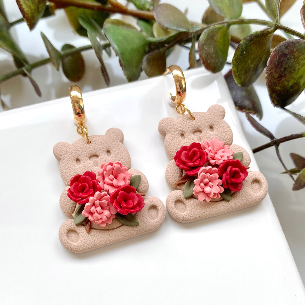 Teddy Flower Dangles